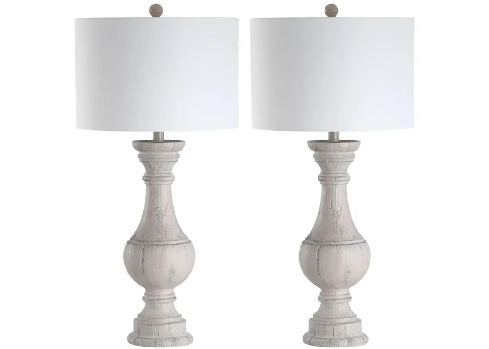 Zora Table Lamp Set in Off-White by Safavieh