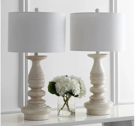 Arwen Table Lamp Set in Off-White by Safavieh