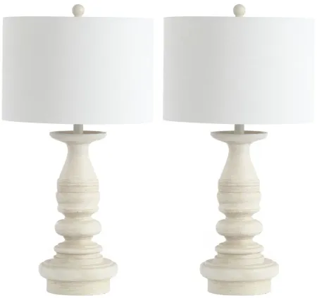 Arwen Table Lamp Set in Off-White by Safavieh