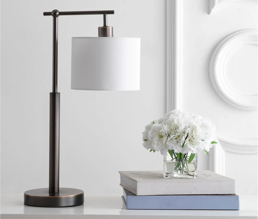 Hugh Table Lamp in Brown by Safavieh