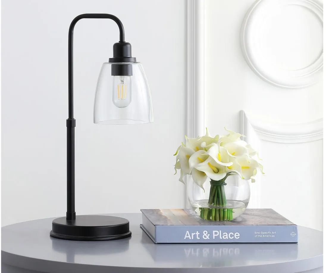 Emory Task Table Lamp in Black by Safavieh