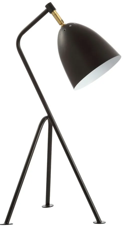 Aharon Task Table Lamp in Black by Safavieh
