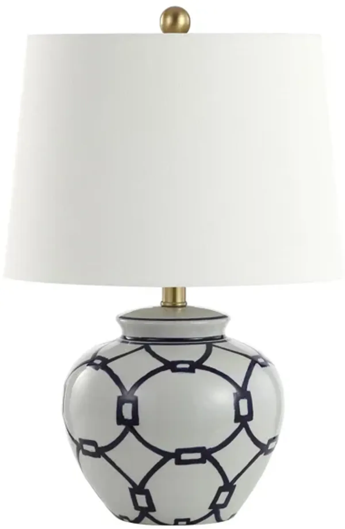 Ariadne Table Lamp in White by Safavieh