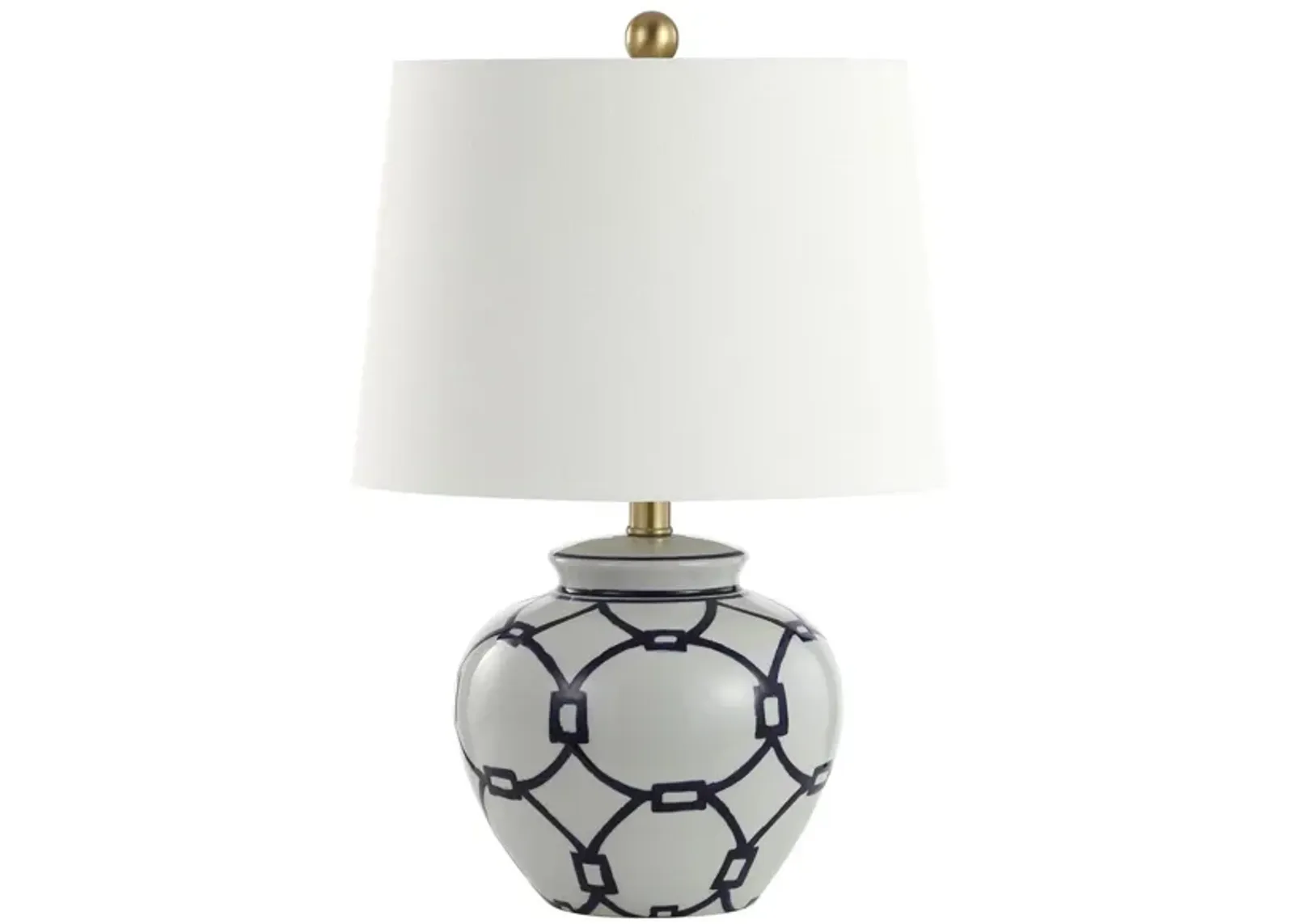 Ariadne Table Lamp in White by Safavieh