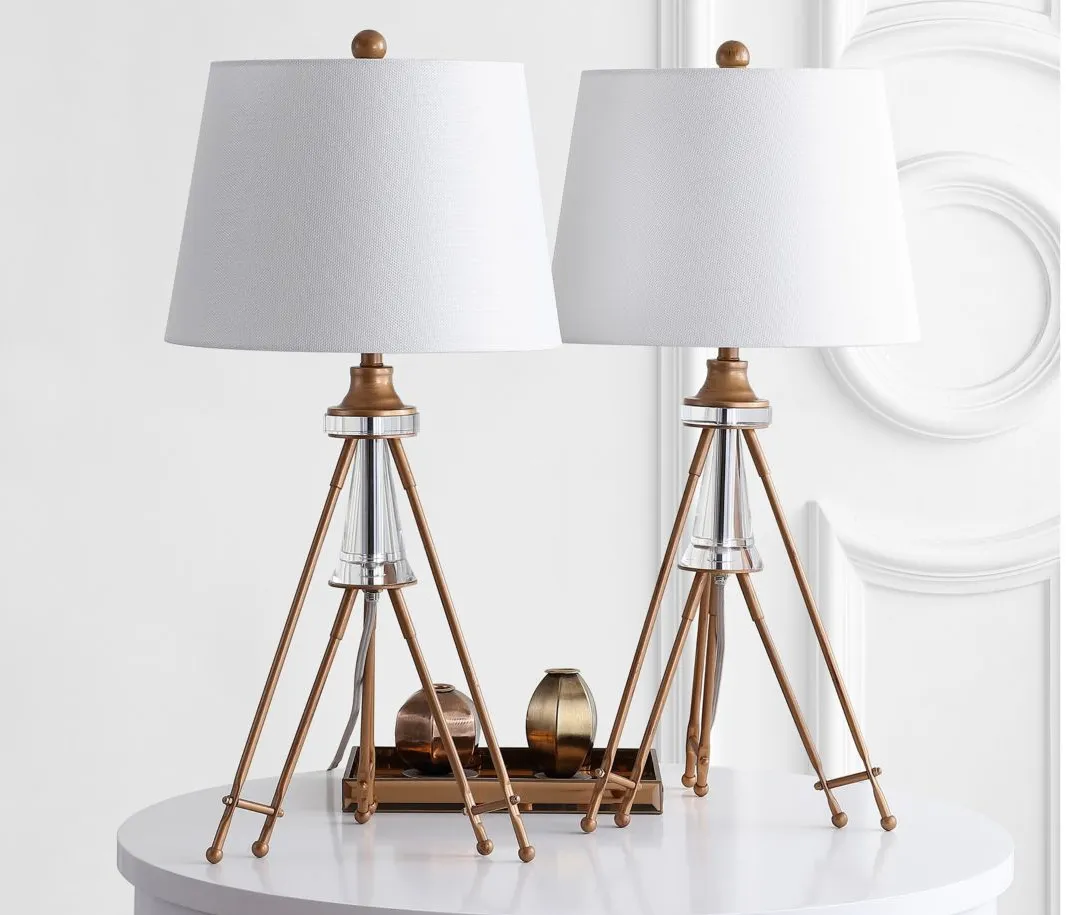 Alder Table Lamp in Brass by Safavieh