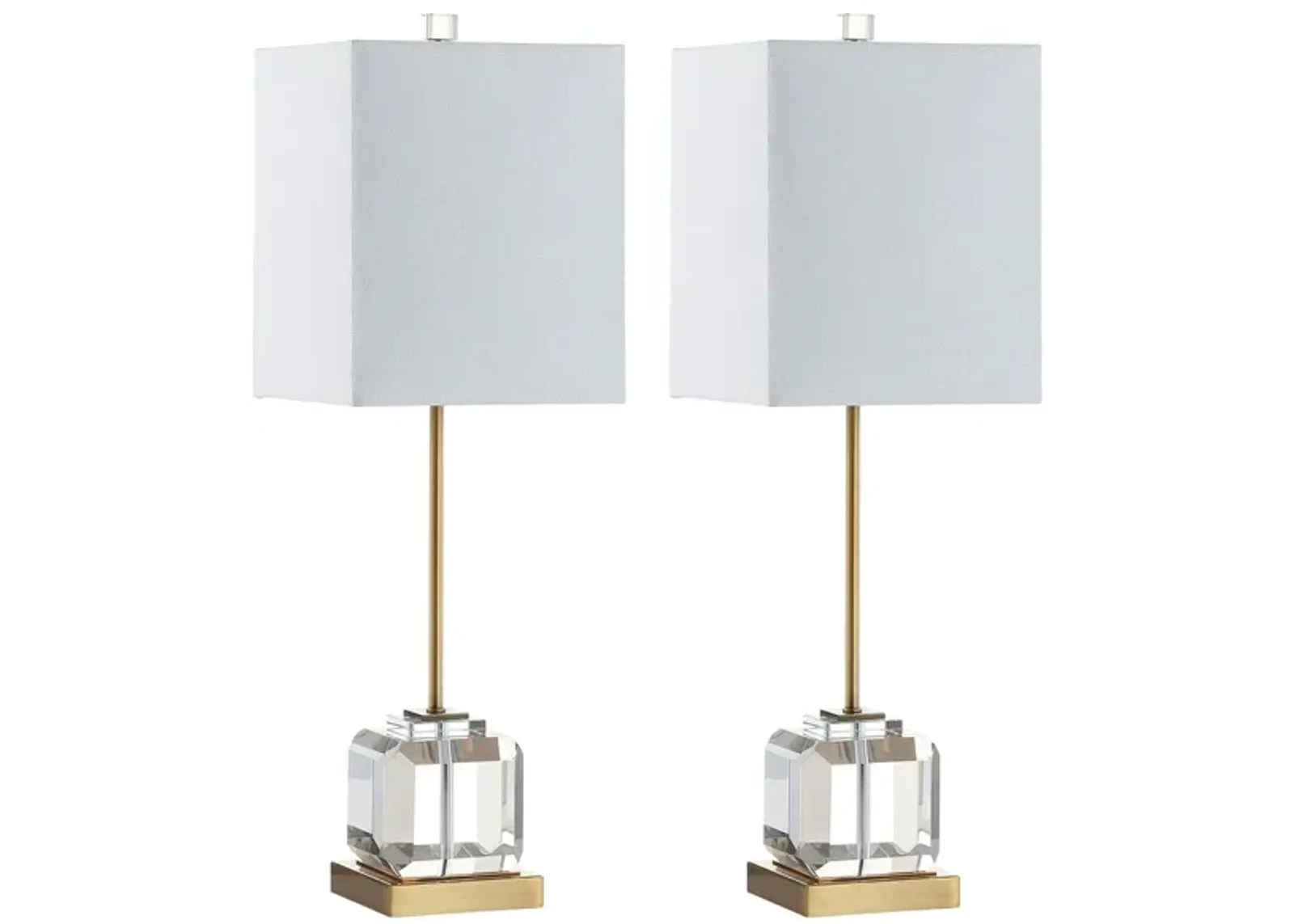 Calli Table Lamp Set in Clear by Safavieh