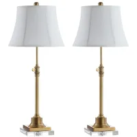Alona Table Lamp Set in Clear by Safavieh