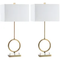 Maison Table Lamp Set in Clear by Safavieh