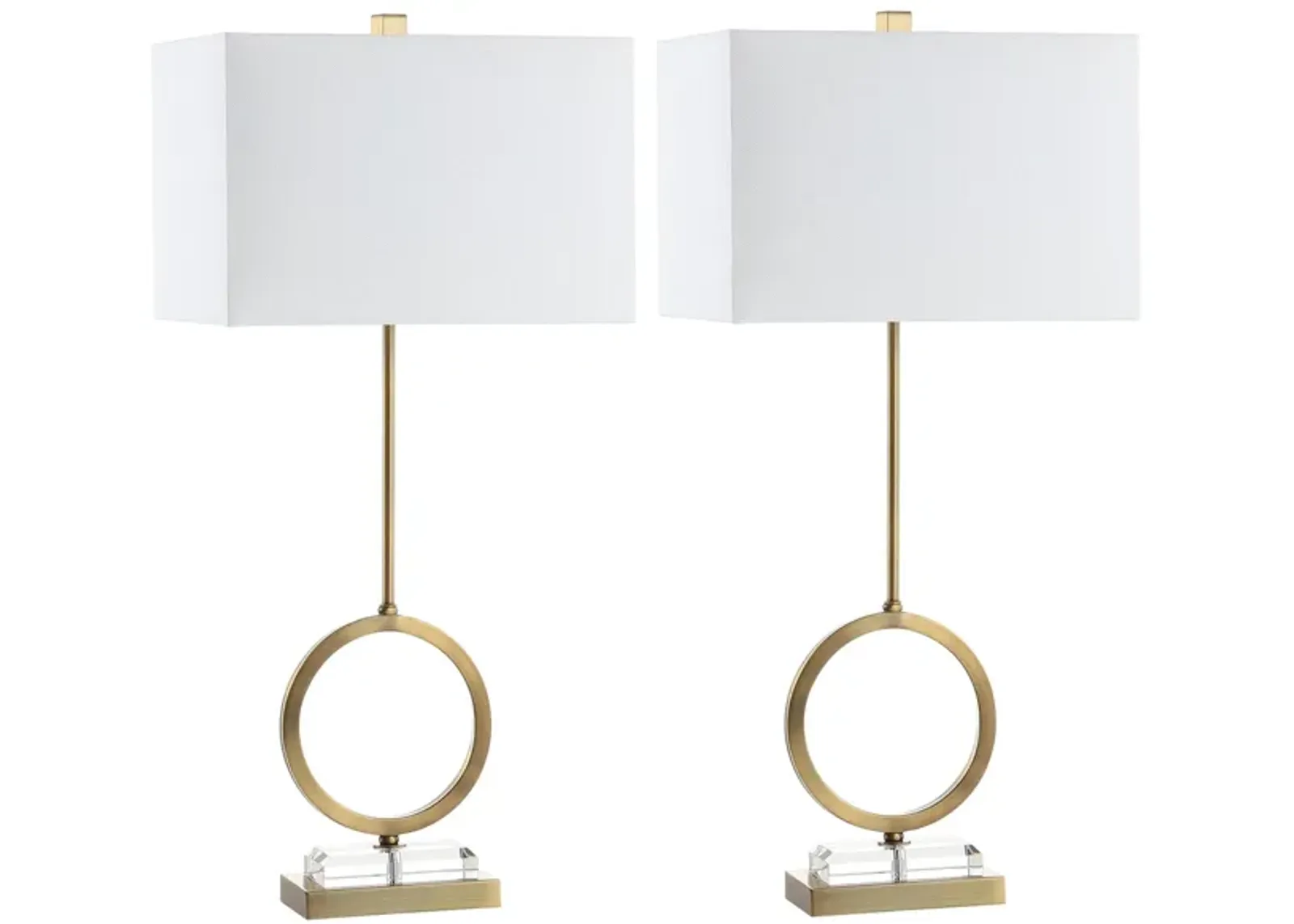 Maison Table Lamp Set in Clear by Safavieh