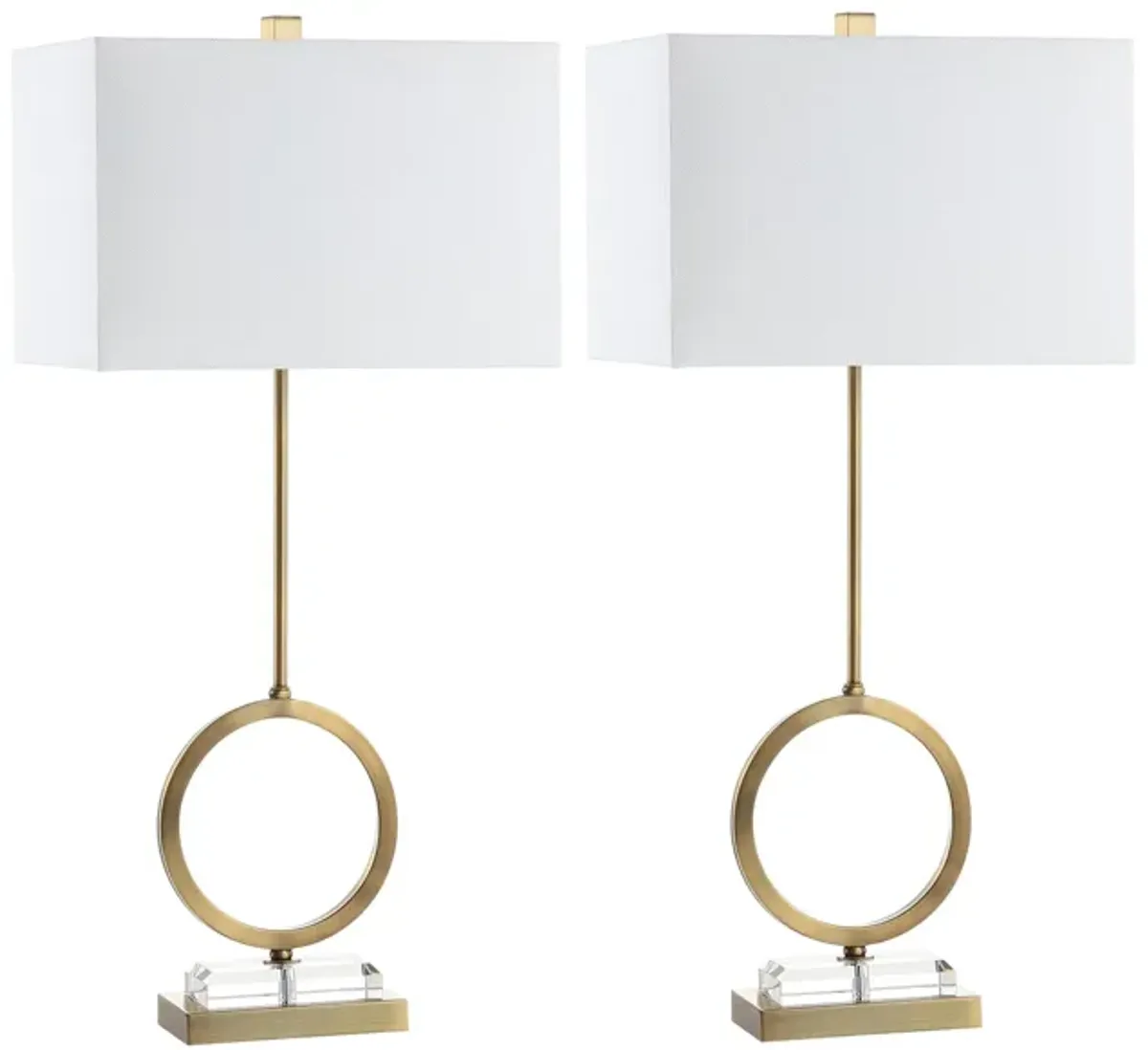 Maison Table Lamp Set in Clear by Safavieh