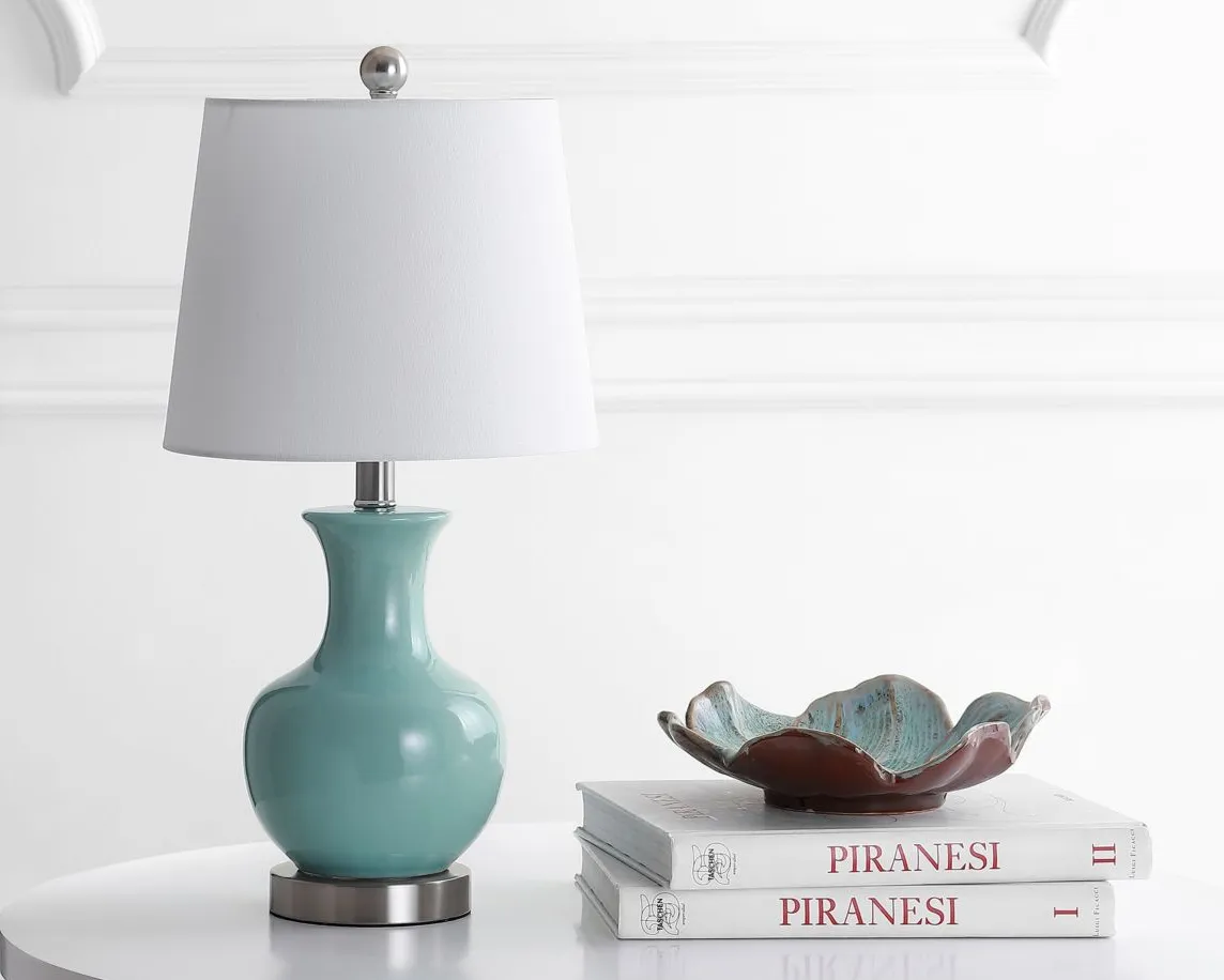 Eliseo Table Lamp in Blue by Safavieh