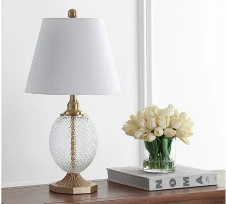 Nava Table Lamp in Clear by Safavieh