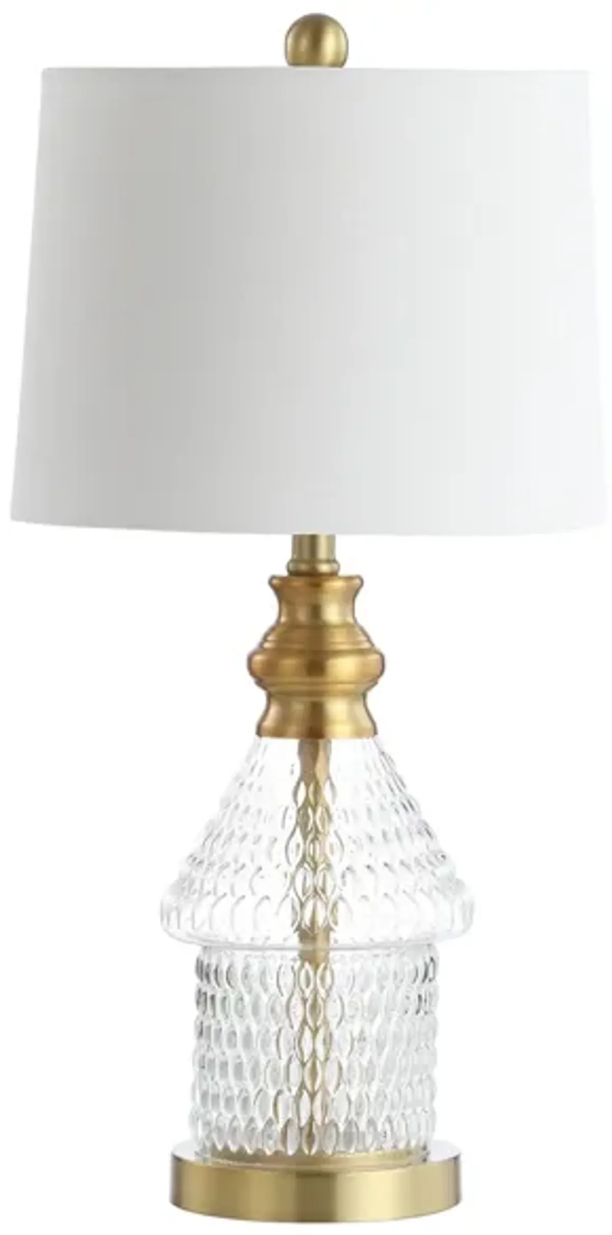 Alvaro Table Lamp in Clear by Safavieh