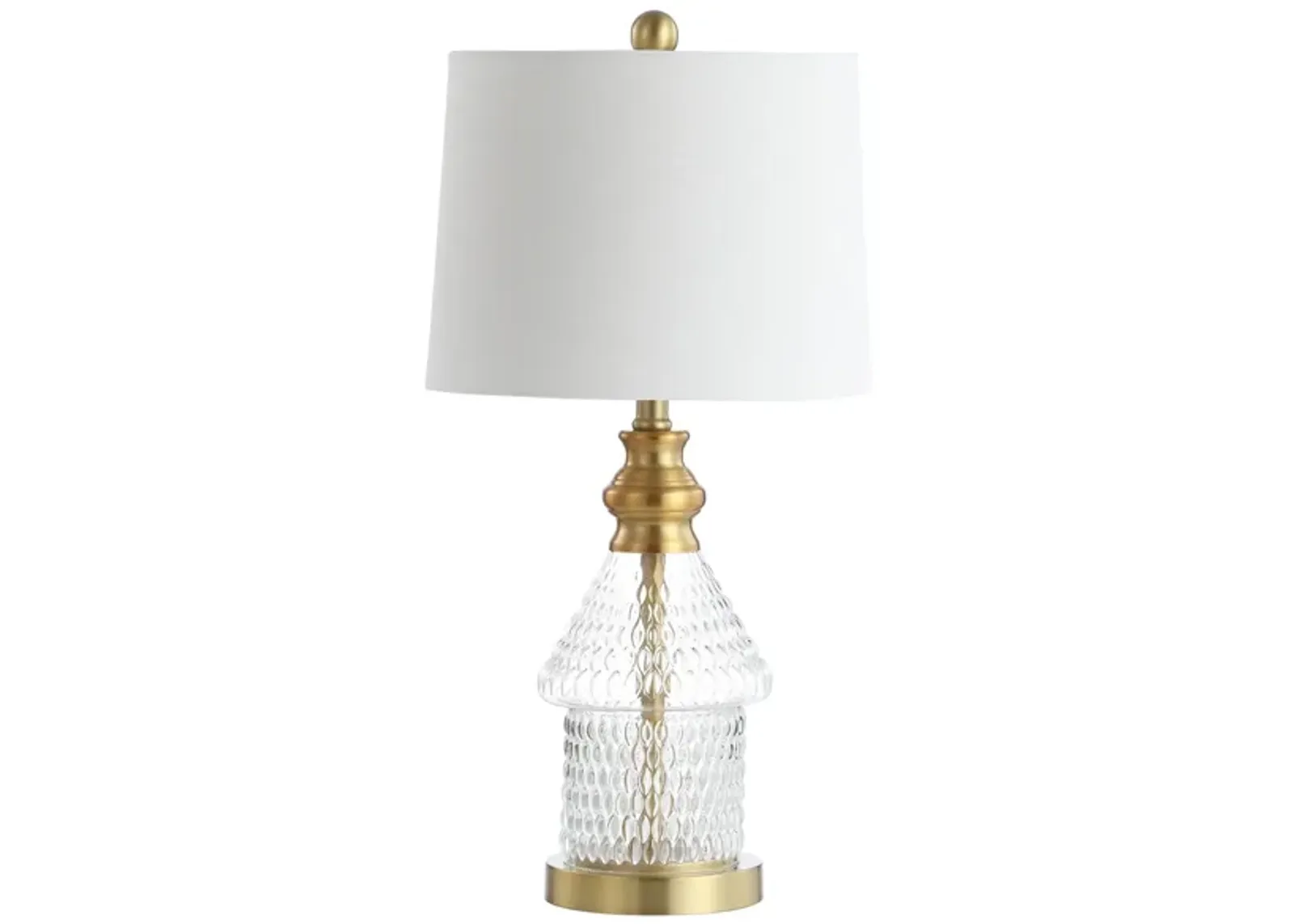 Alvaro Table Lamp in Clear by Safavieh