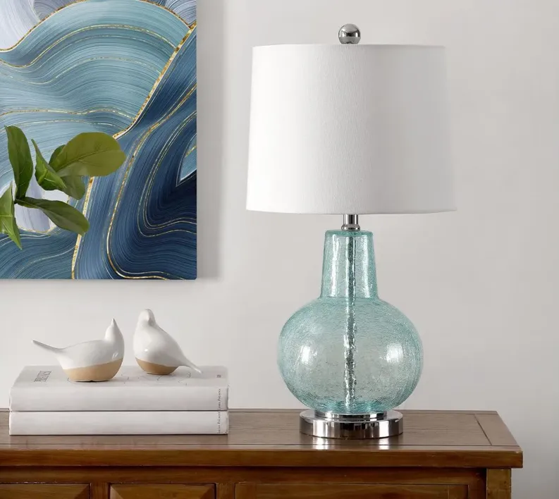 Olinda Table Lamp in Blue by Safavieh