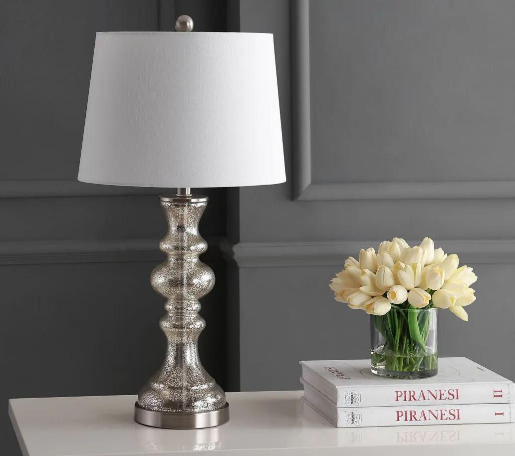 Kamren Table Lamp in Silver by Safavieh