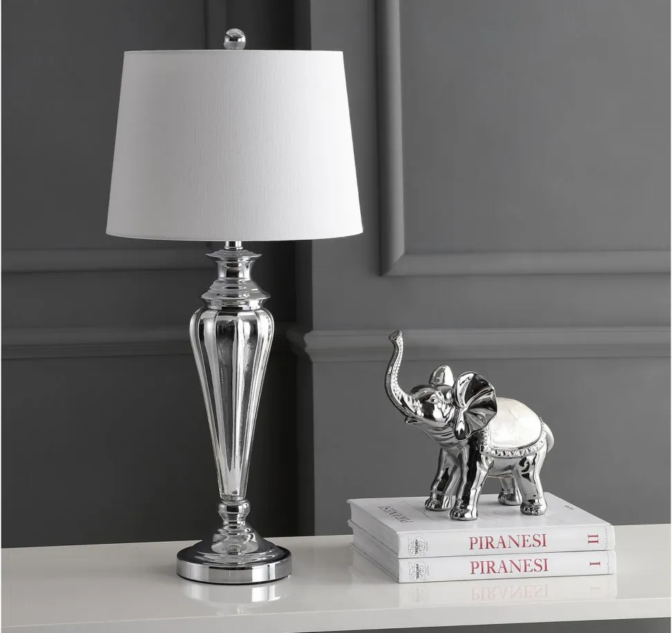 Zabi Table Lamp in Silver by Safavieh