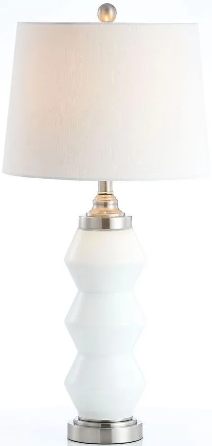 Ephraim Table Lamp in White by Safavieh