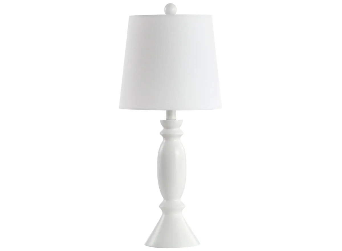 Brixton Table Lamp in White by Safavieh