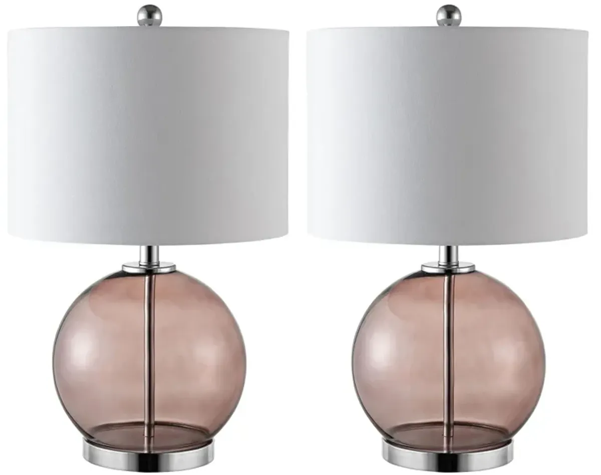 Dariel Table Lamp Set in Gray by Safavieh