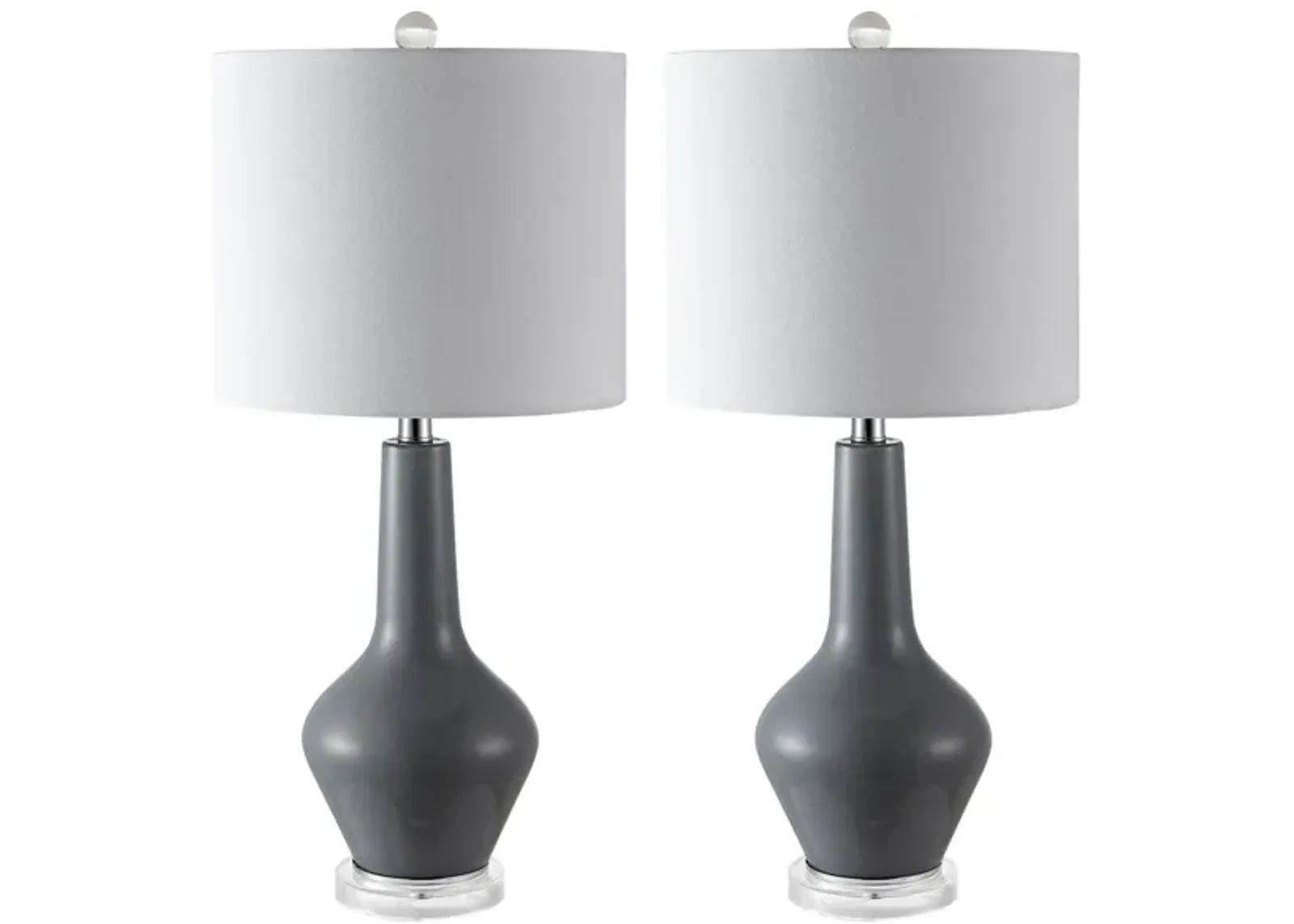 Obie Table Lamp Set in Gray by Safavieh