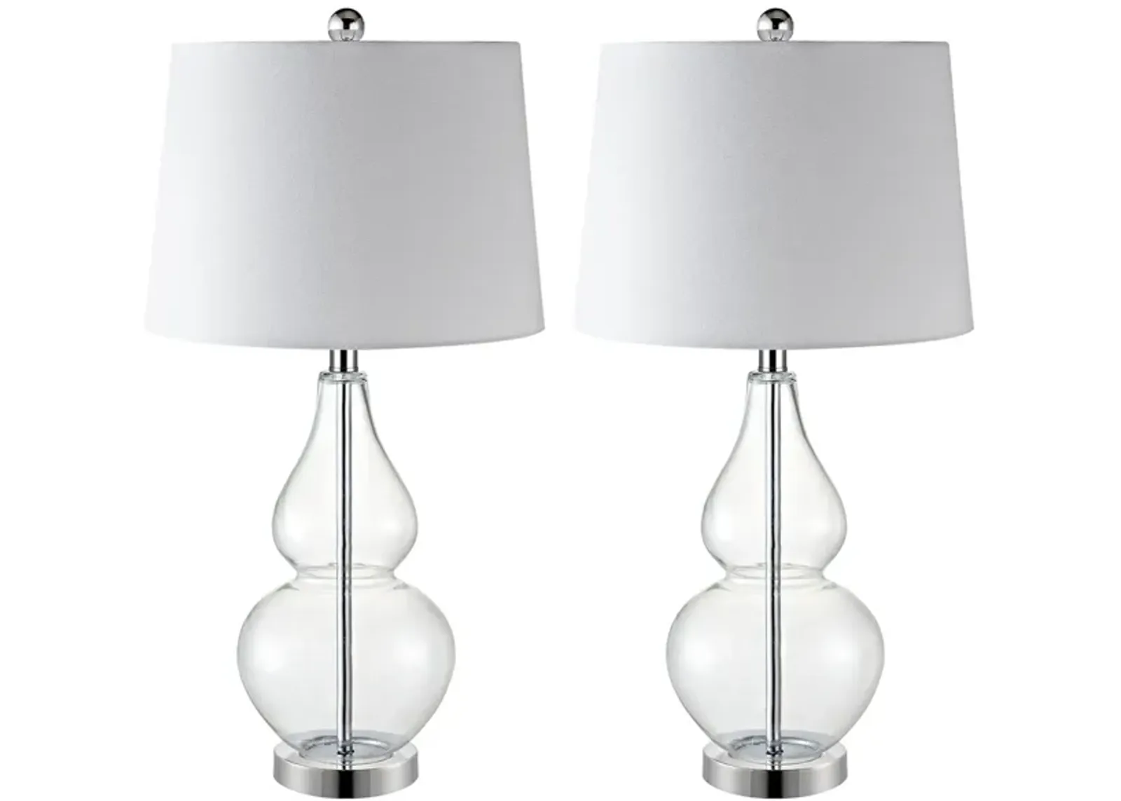 Graham Table Lamp Set in Clear by Safavieh