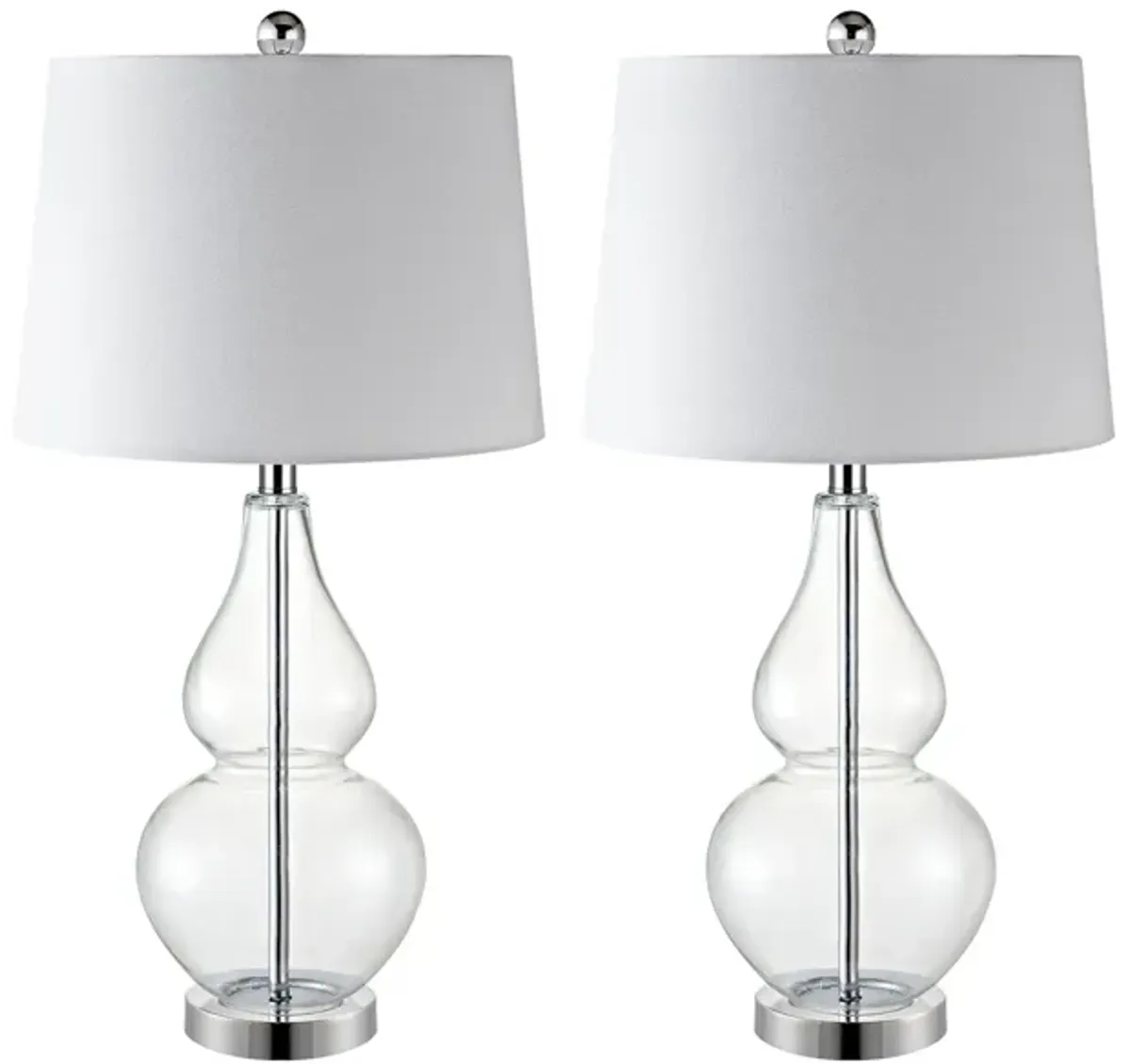 Graham Table Lamp Set in Clear by Safavieh