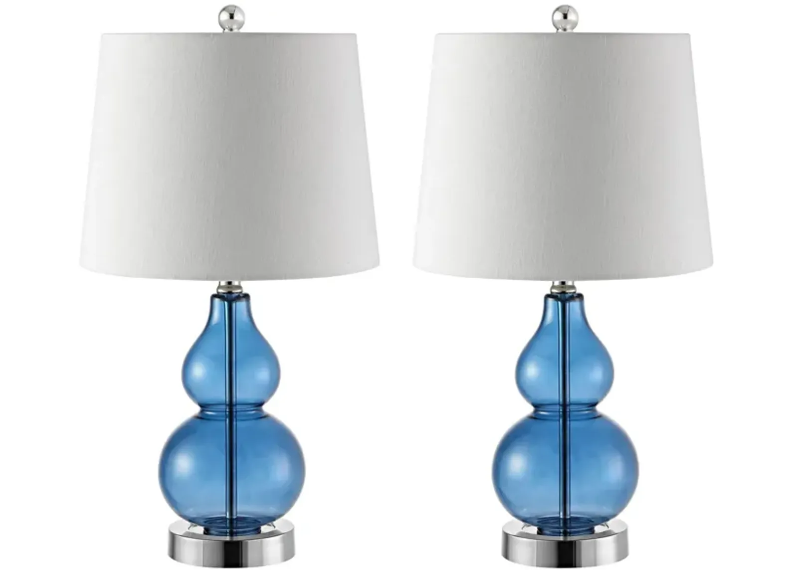 Phoenix Table Lamp Set in Blue by Safavieh