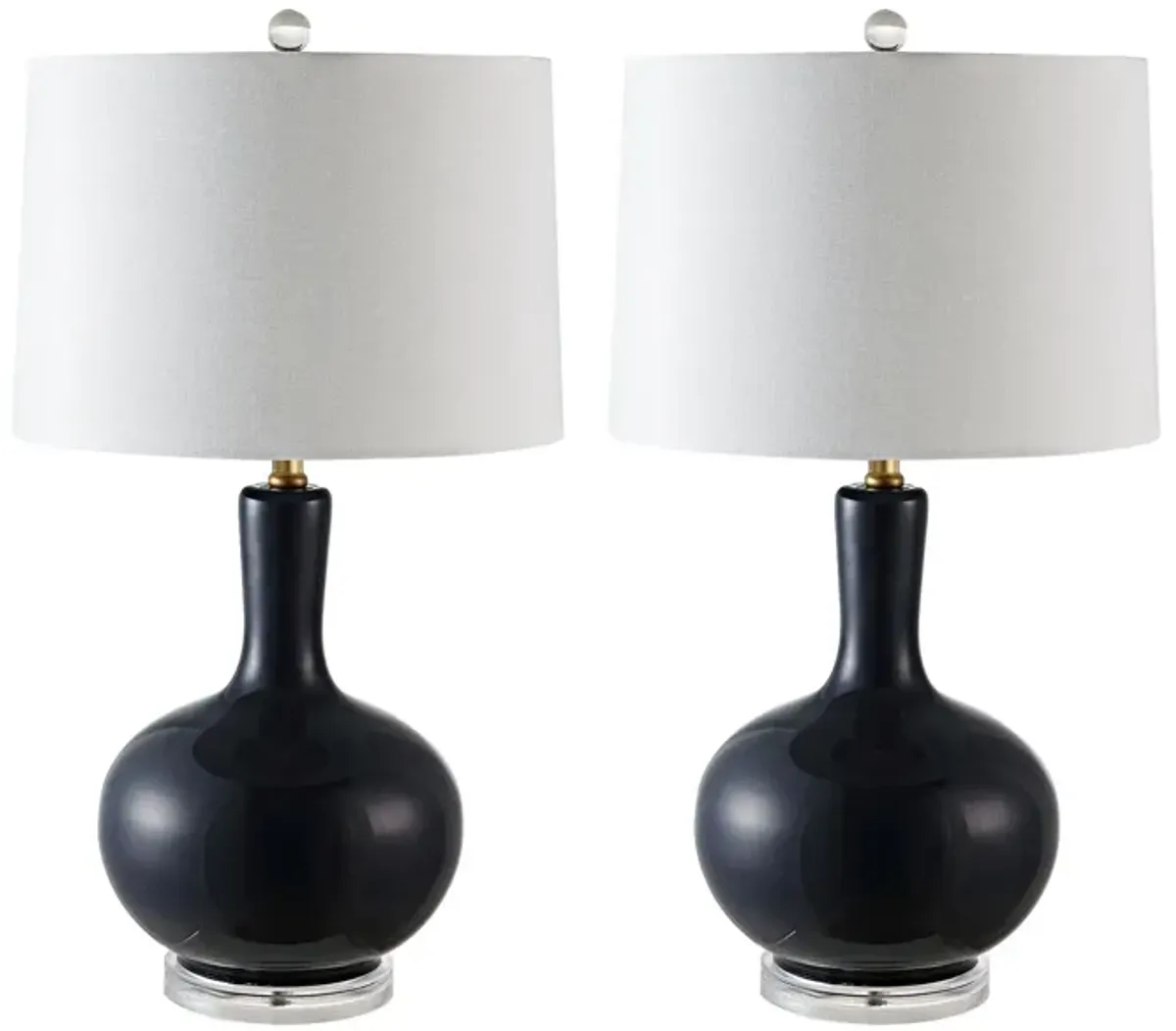 Callen Table Lamp Set in Navy by Safavieh