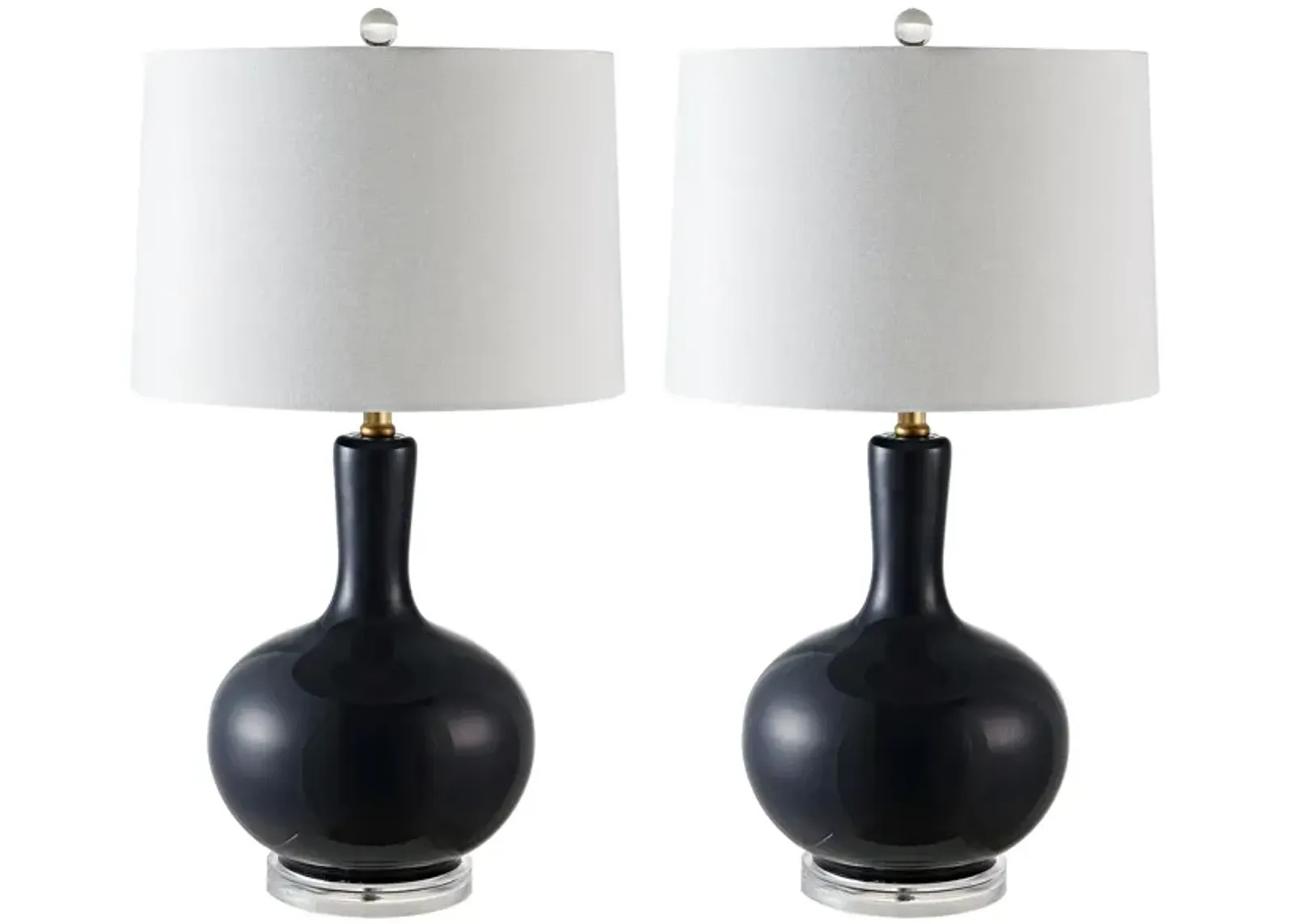 Callen Table Lamp Set in Navy by Safavieh