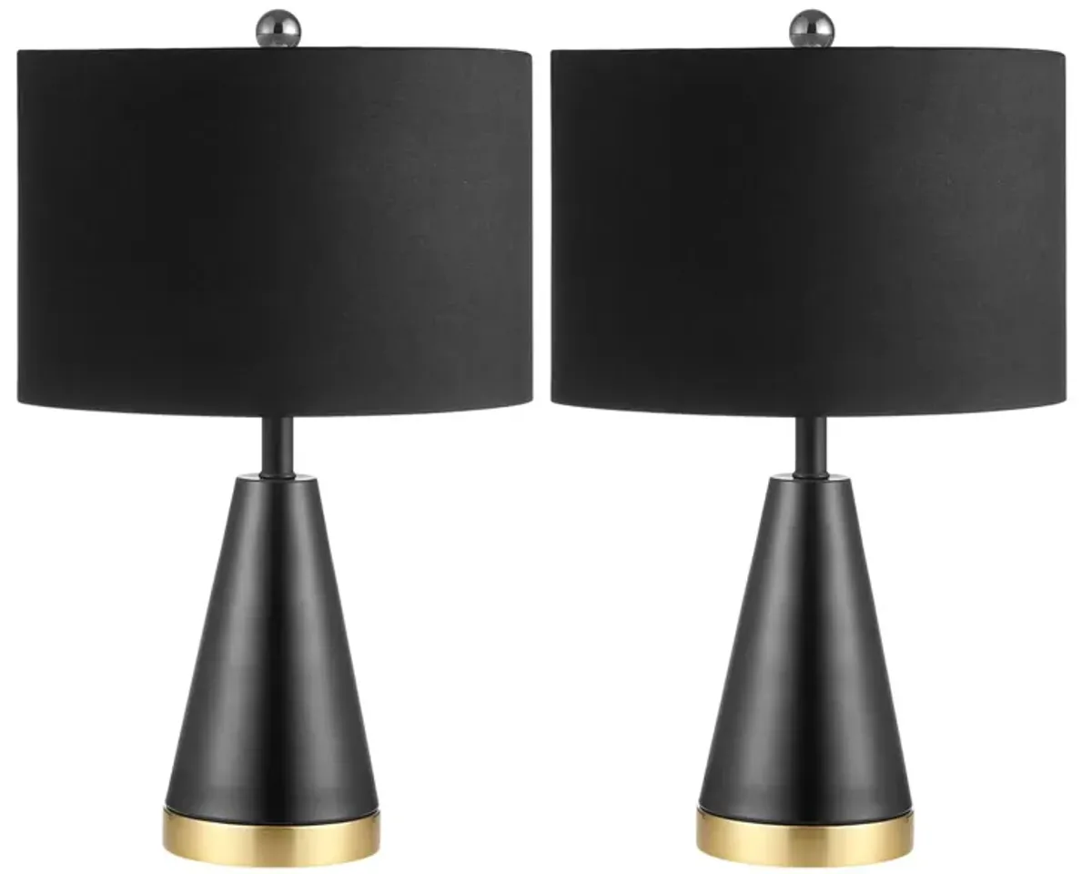 Waylon Table Lamp Set in Black by Safavieh