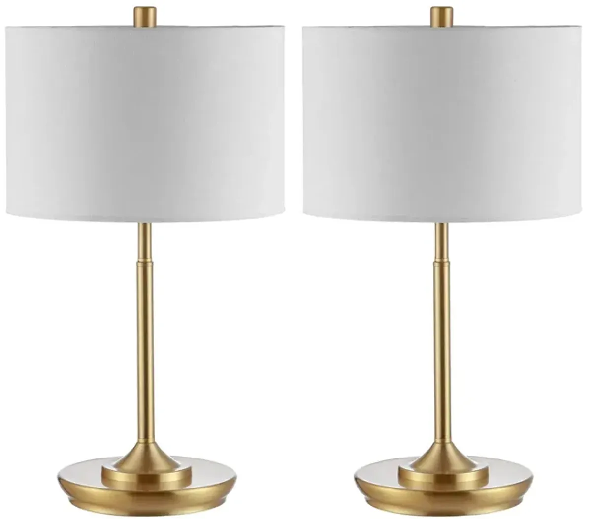 Tanner Table Lamp Set in Brass by Safavieh