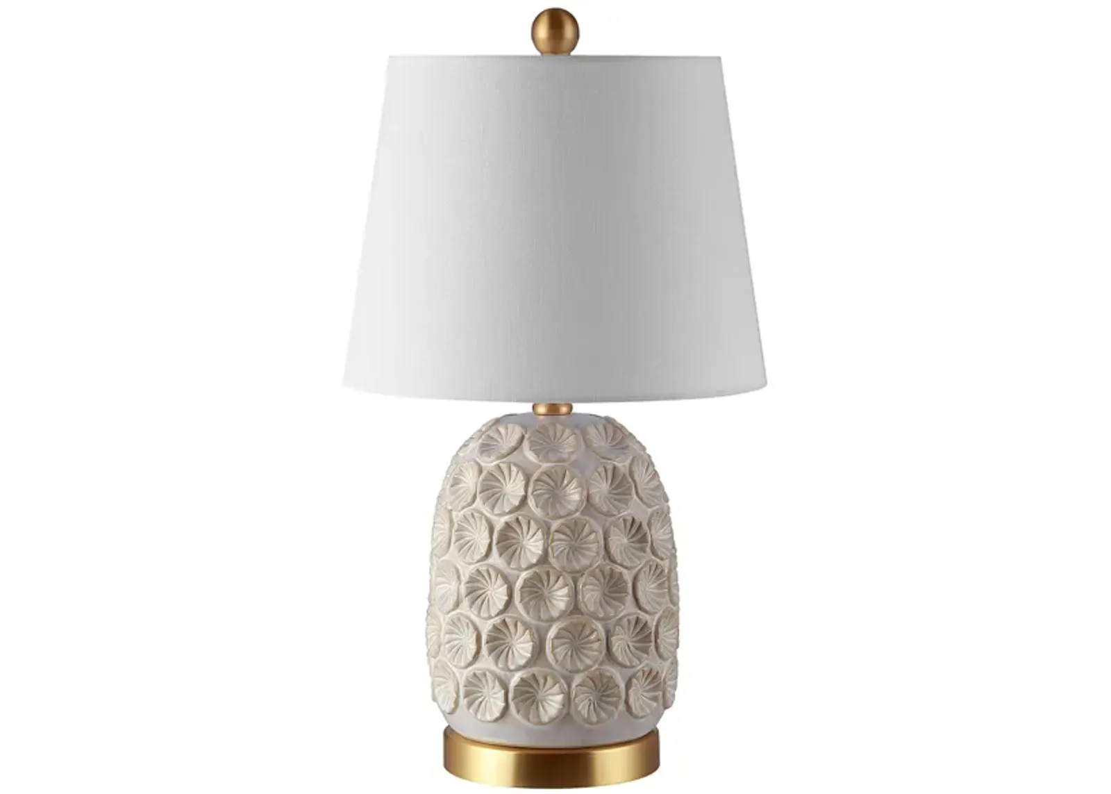 Lukas Table Lamp in Off-White by Safavieh