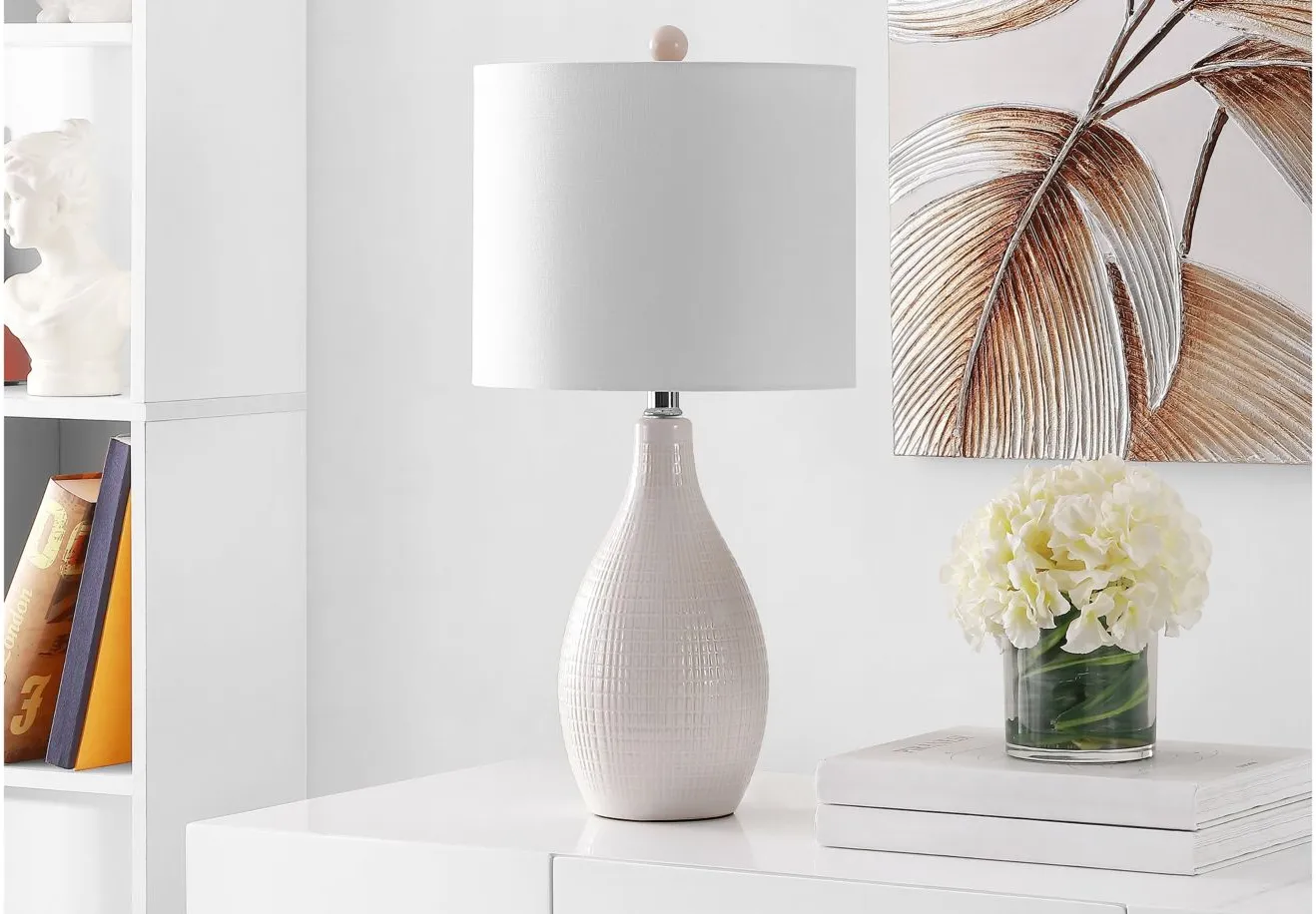 Cayson Table Lamp in Off-White by Safavieh