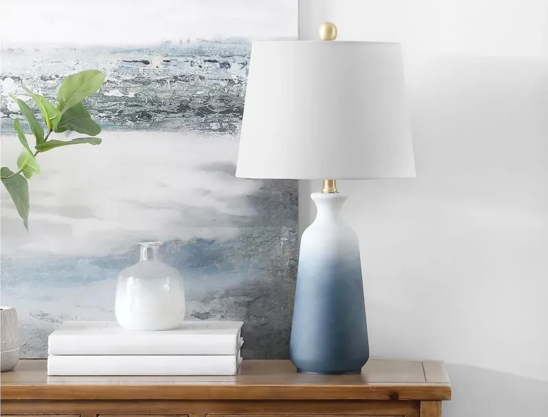 Kellen Table Lamp in Blue by Safavieh