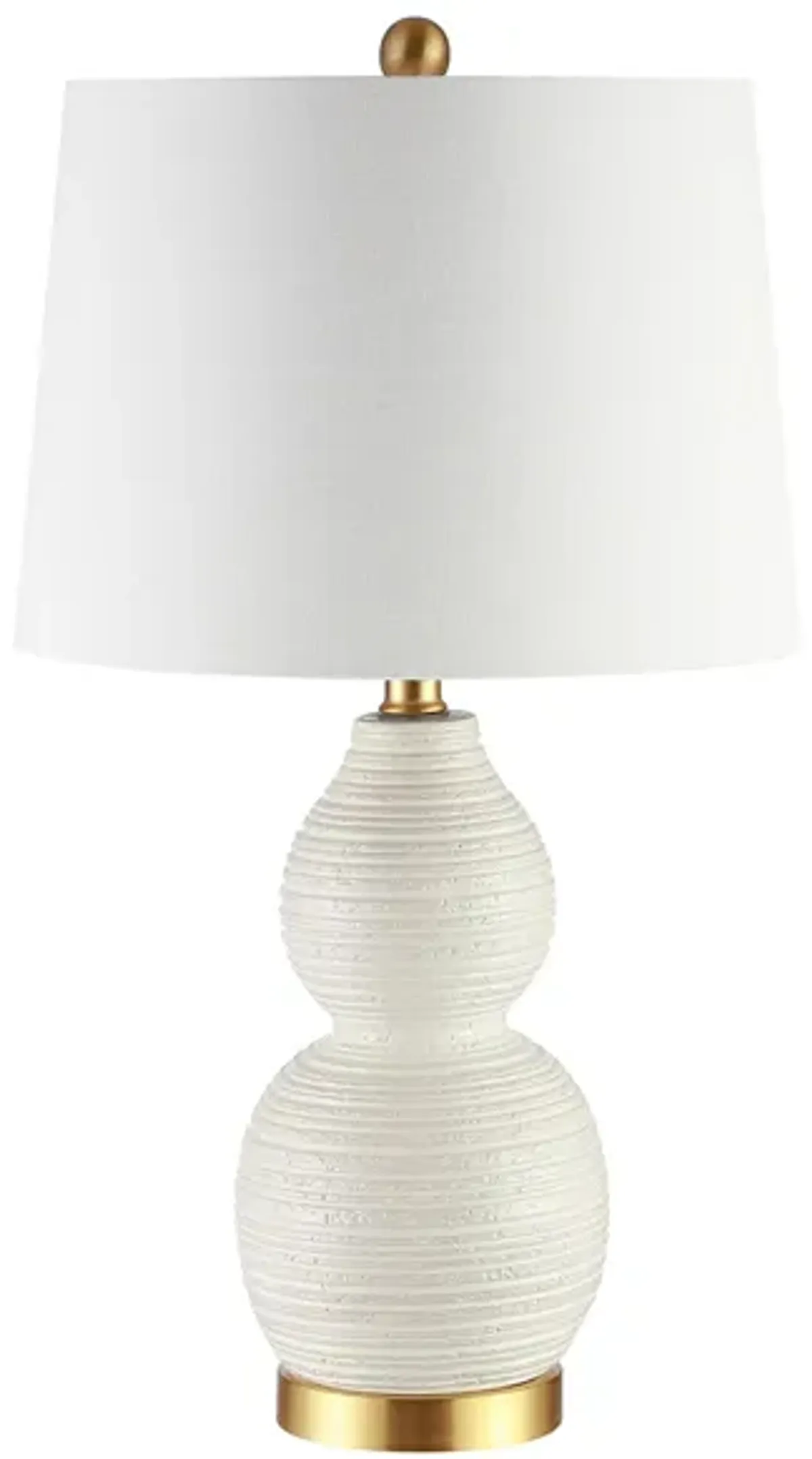 Kian Table Lamp in White by Safavieh