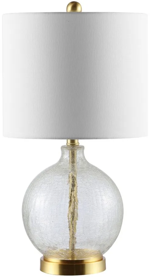 Bilsor Glass Table Lamp in Clear by Safavieh