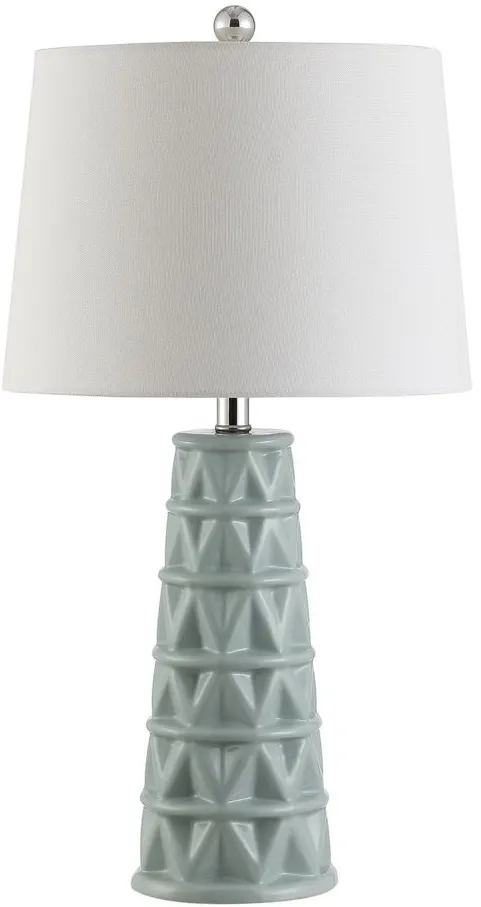 Velor Ceramic Table Lamp in Blue by Safavieh