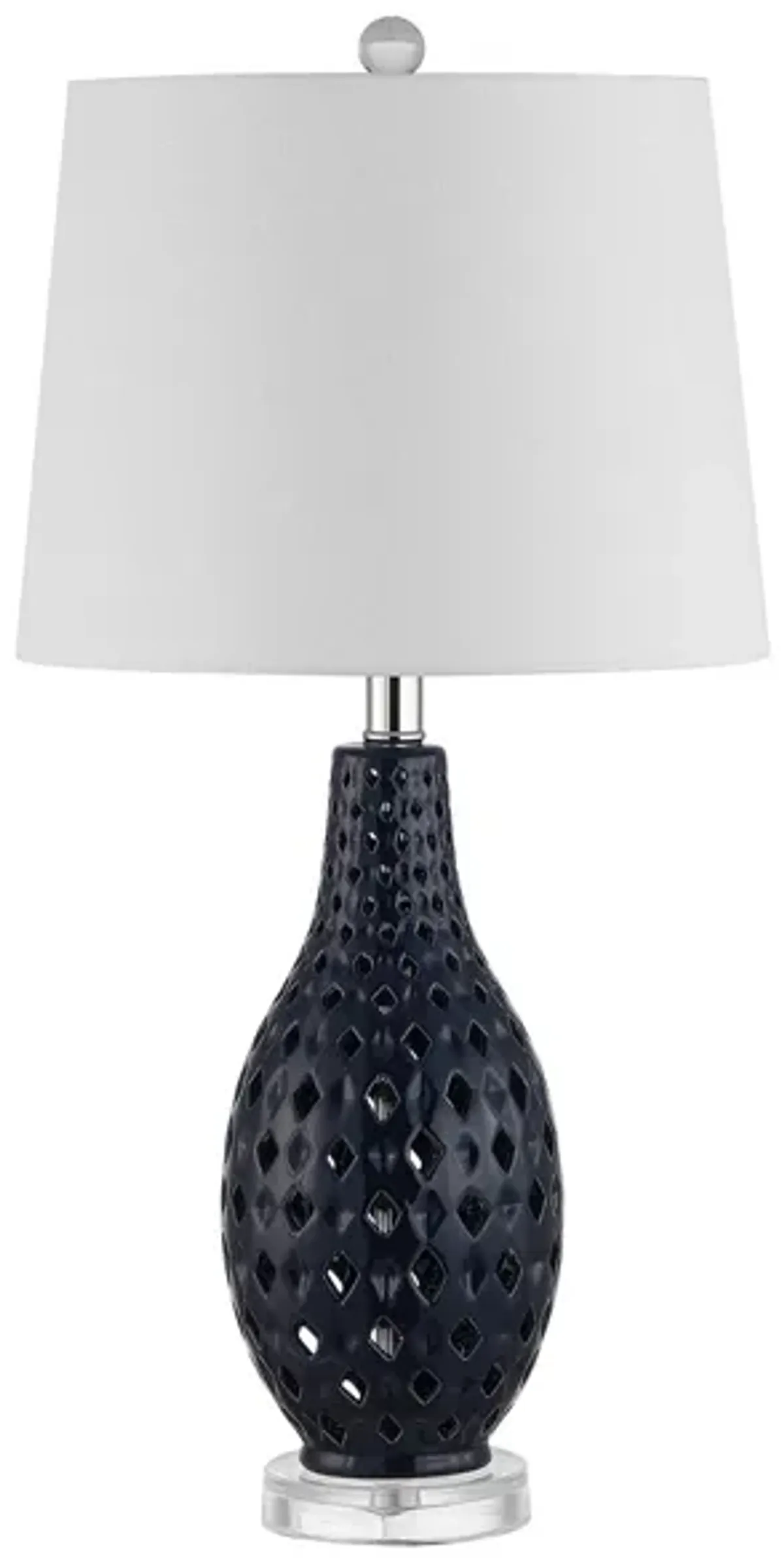 Brisor Ceramic Table Lamp in Navy by Safavieh