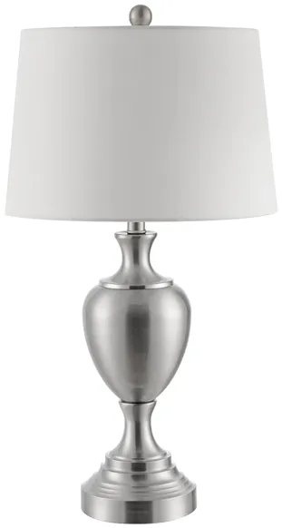 Karlen Iron Table Lamp in Nickel by Safavieh