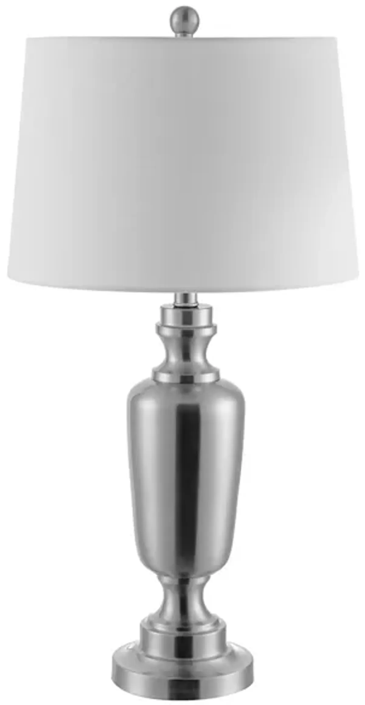 Nilla Iron Table Lamp in Nickel by Safavieh