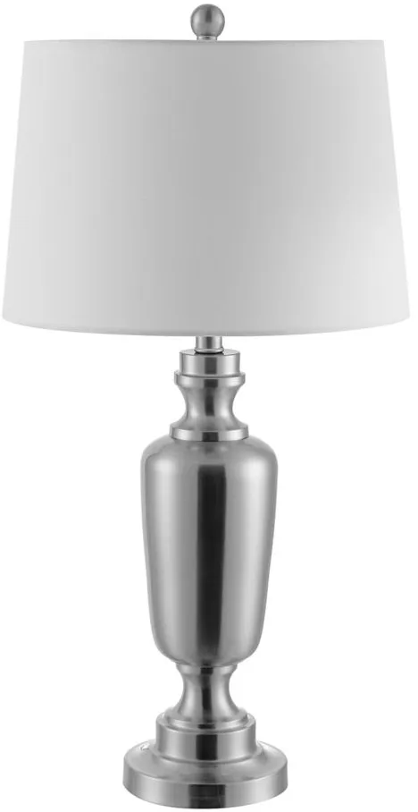 Nilla Iron Table Lamp in Nickel by Safavieh