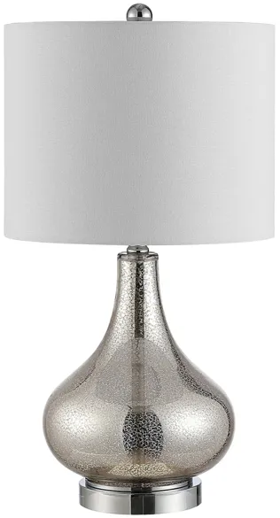 Penla Glass Table Lamp in Silver by Safavieh