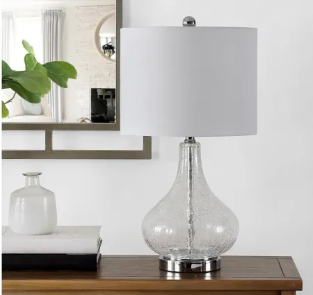 Penla Glass Table Lamp in Clear by Safavieh