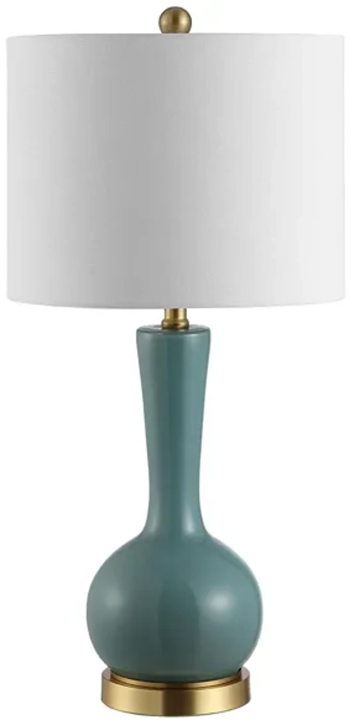 Renni Glass Table Lamp in Blue by Safavieh