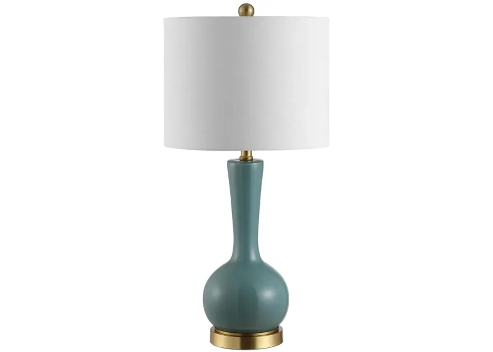 Renni Glass Table Lamp in Blue by Safavieh