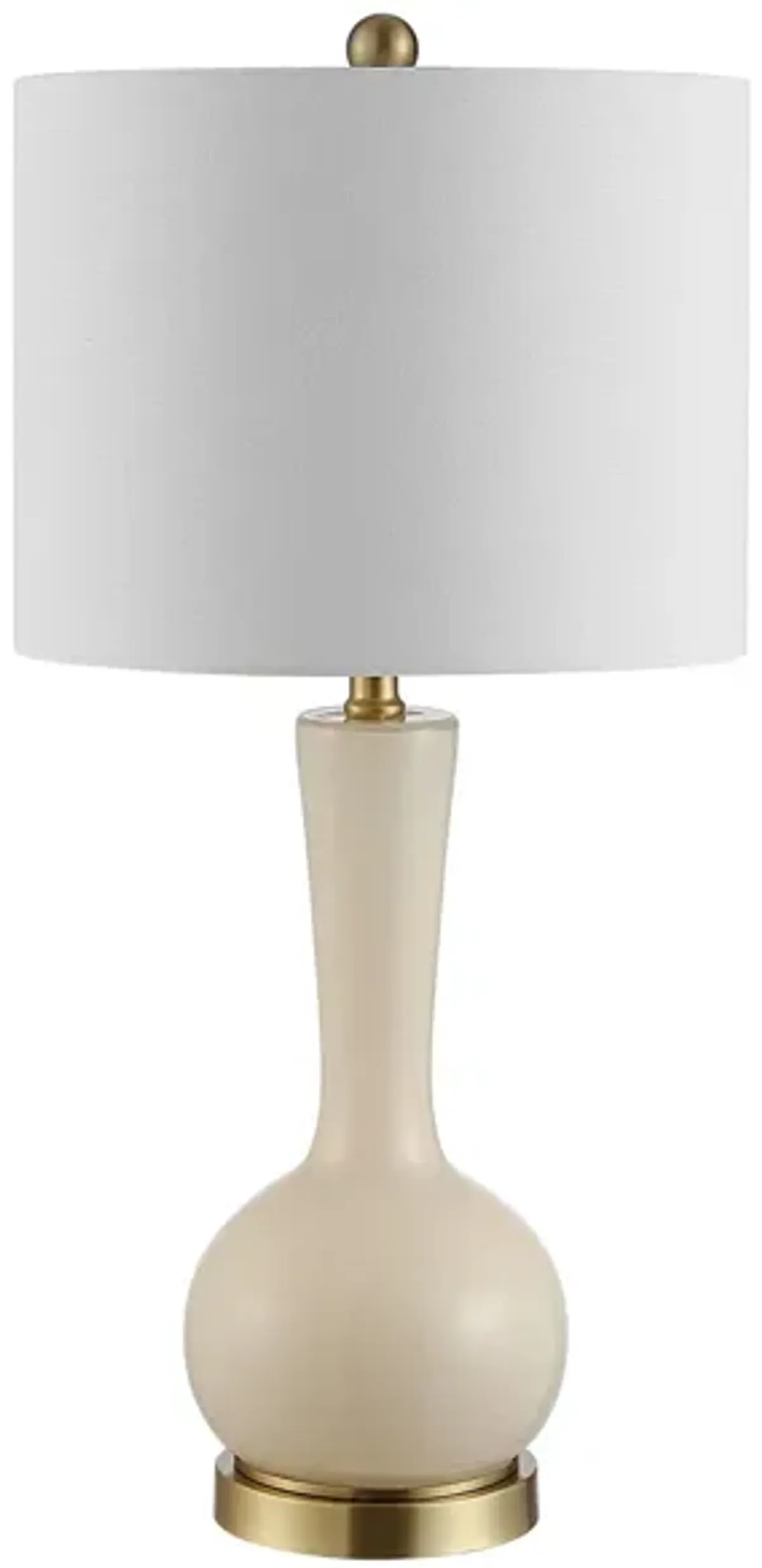 Renni Glass Table Lamp in Ivory by Safavieh