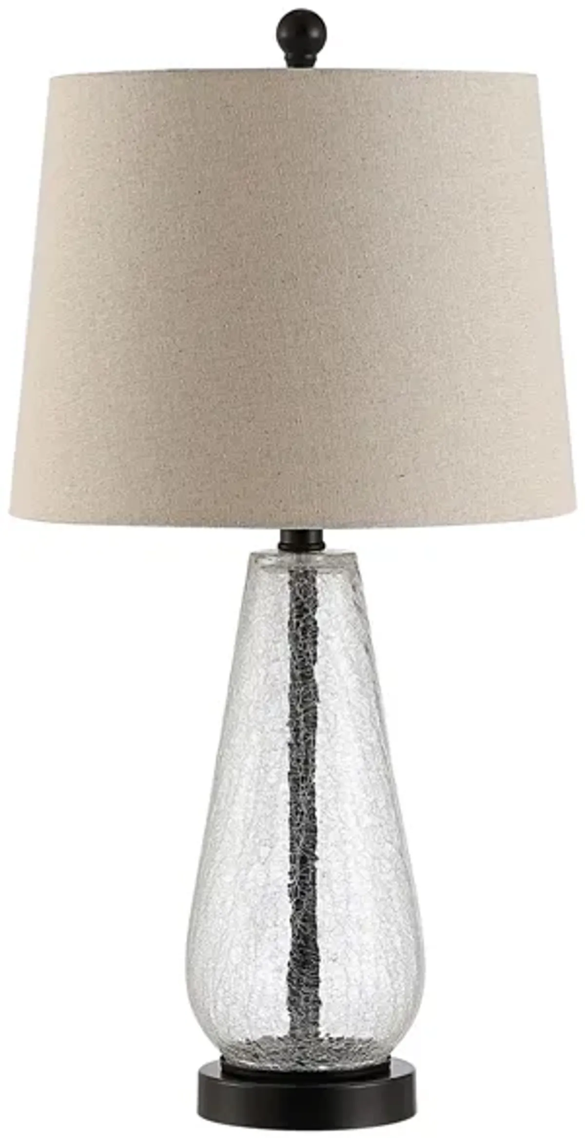 Taren Glass Table Lamp in Clear by Safavieh