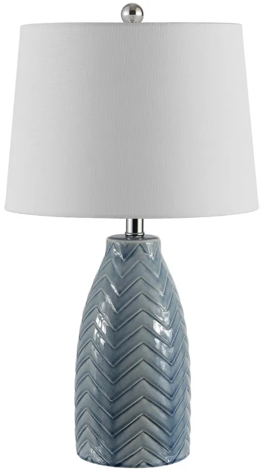 Lamson Glass Table Lamp in Gray by Safavieh