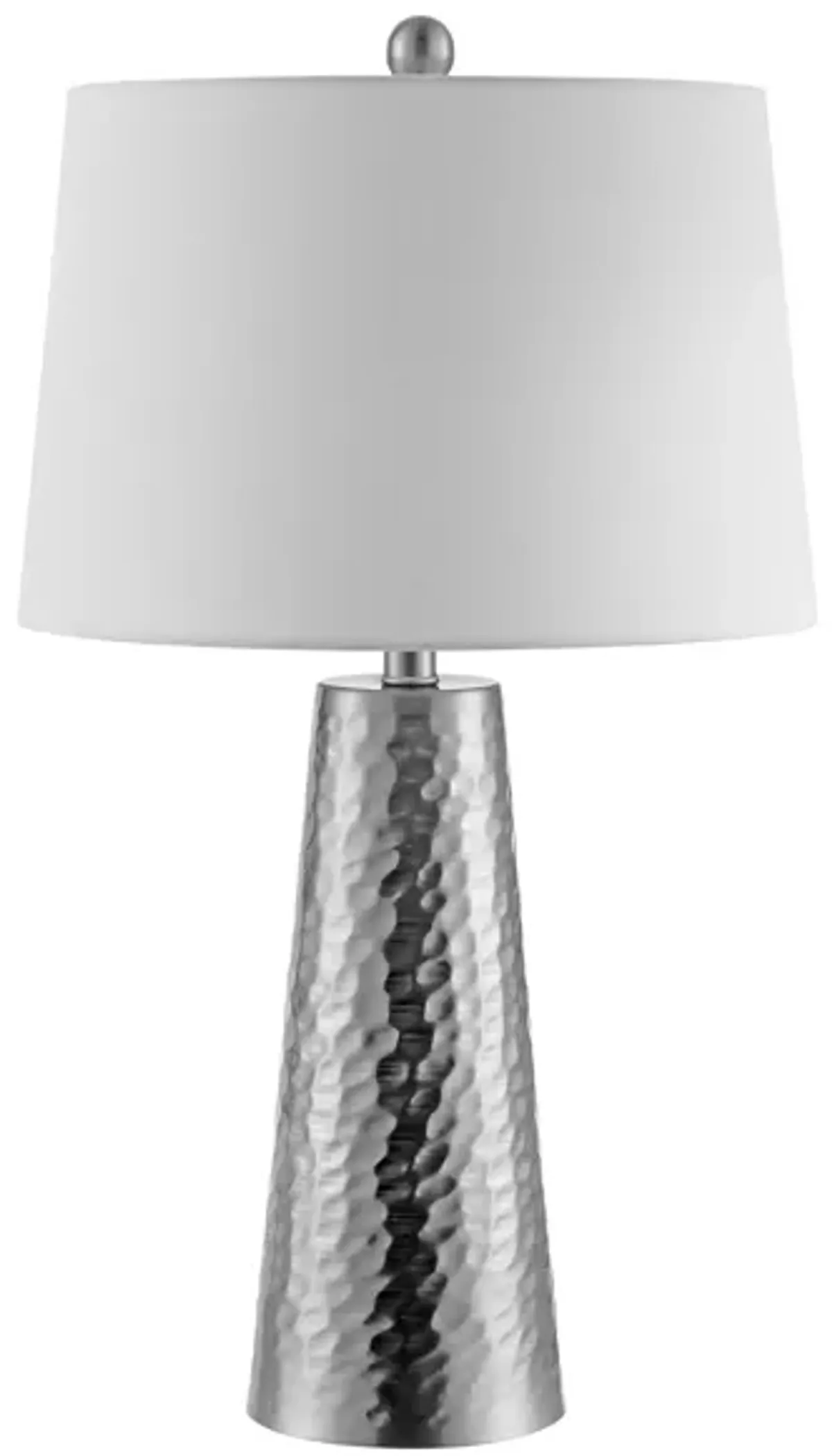 Adal Iron Table Lamp in Nickel by Safavieh